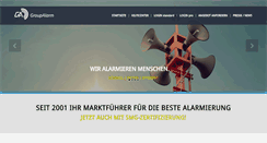 Desktop Screenshot of de.groupalarm.eu